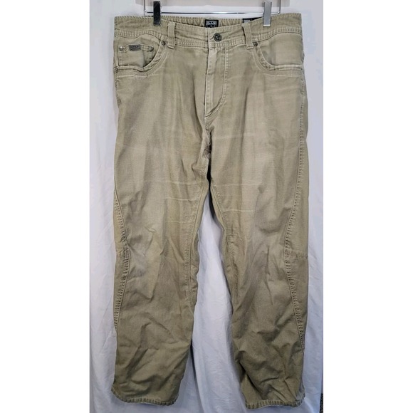 Kuhl Pants Mens 36x30 Outkast Outdoor Hiking Canvas Beige Tan‎ Camping - Picture 1 of 9